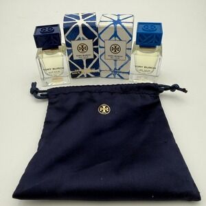 Tory Burch Nuit Azur & Bel Azur Eau de Parfum 7ml Mini Duo Set with Pouch